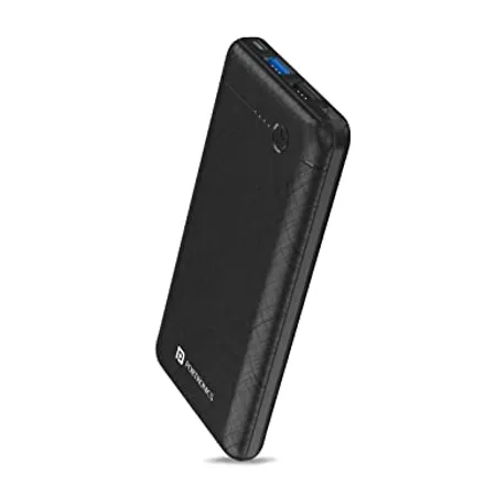 Portronics Power Brick II 10000 mAh Power Bank with LED Indicators Fast Charging for Mobile Other Devices Black 