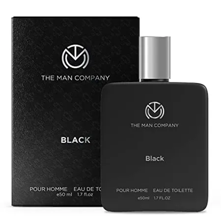 The Man Company Black EDT Perfume For Men 50ml Premium Long Lasting Fragrance Spray Gift for Husband Boyfriend