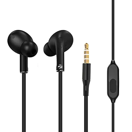 ZEBRONICS Zeb Tulip Wired in Ear Earphone with Mic Black 
