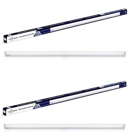 wipro D532065 2 Garnet 20Watt LED Cool Day Light Batten White Pack of 2