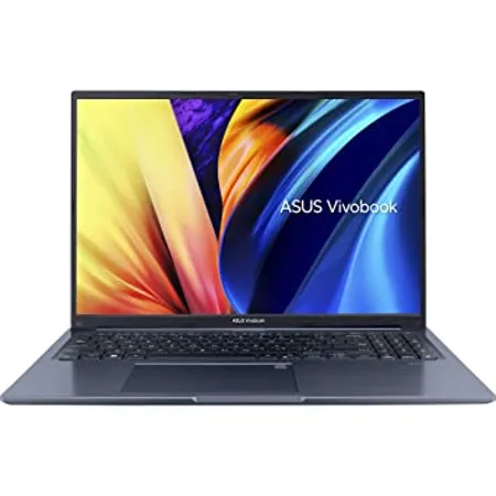 ASUS Vivobook 16X 2022 16 inch 40 64 cms WUXGA AMD Ryzen 5 5600H Thin and Light Laptop 8GB 512GB SSD Integrated Graphics Windows 11 Office 2021 Quiet Blue 1 8 kg M1603QA MB502WS