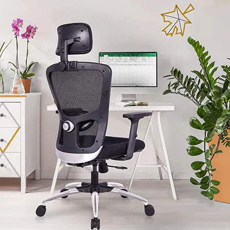 Green Soul Jupiter Superb Office Chair High Back Mesh Ergonomic Home Office Desk Chair with 2D Adjustable Armrests Lumbar Support Smart Synchro Multi Tilt Lock Mechanism Heavy Duty Metal Base Black 