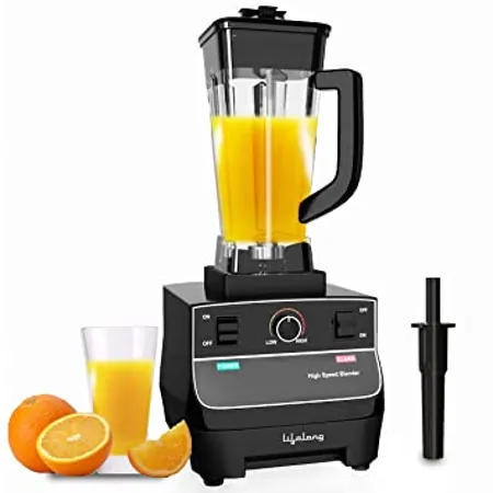 Lifelong LLPB922 Vortex Professional Blender Juicer Mixer 2000W 2 Litres BPA Free Jar Commercial heavy duty High Power Blender 100 Copper Motor Pulse Function Black 