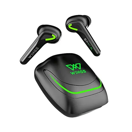 Wings Phantom 760 Wireless Earphones Earbuds with Low Latency 40 ms Sync App Support Gaming Designed case with LED Lights Bullet ChargeTM Headphones Bluetooth 5 3 TWS Airpods