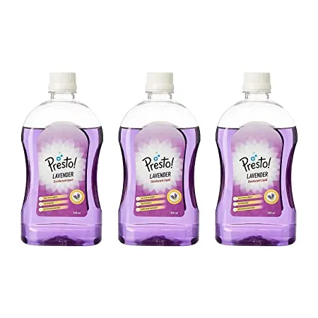 Amazon Brand Presto Disinfectant Liquid Lavender 500 ml X 3