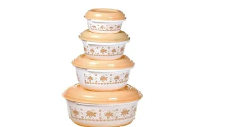 Aristo Supreme Plastic Storage Container Set Of 4 Color May Vary Capacity 350 650 1300 2500 ml 