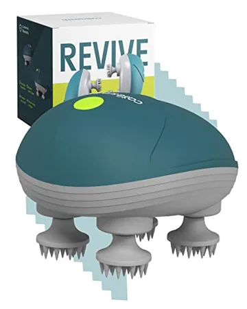 Caresmith Revive Electric Head and Body Massager 96 Silicon Kneading Points with Detachable Heads Scalp Body Hair Massage Machine