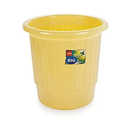 Cello Eco Plastic Garbage Bucket Yellow 12 Litre