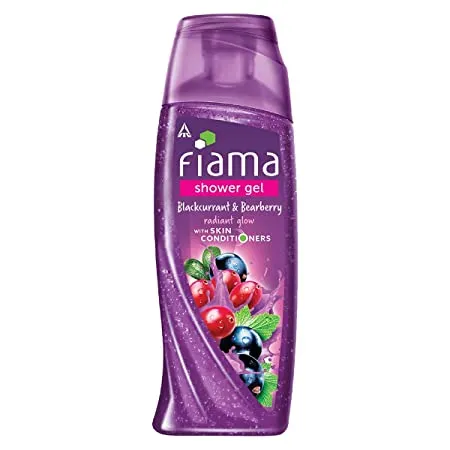 Fiama Shower Gel Blackcurrant Bearberry Body Wash With Skin Conditioners For Radiant Glow 250ml Bottle