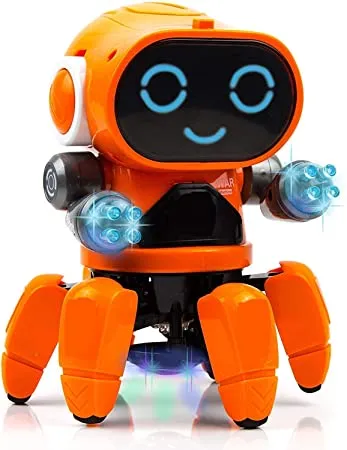 Galaxy Hi Tech Pioneer Bot Robot Colorful Lights and Music All Direction Movement Dancing Robot Toys for Boys and Girls Multi Colour