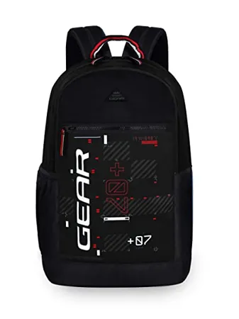 Gear Basic 2 20 Ltrs Black Grey Casual Backpack BKPBASIC20104 
