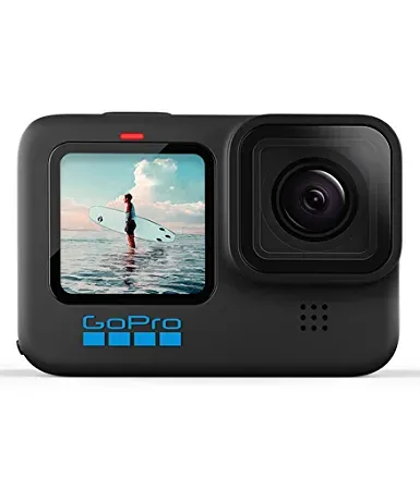 GoPro HERO10 Black Waterproof Action Camera with Touch Screen 5K Ultra HD Video 23MP Photos 1080p Live Streaming Stabilization Dual Screen HyperSmooth 4 0 and Time Warp 3 0