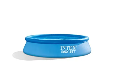 Intex 28106 8Ft X 24 Inch H Easy Set Inflatable Puncture Resistant Circular Above Ground Portable Outdoor Family Swimming Pool