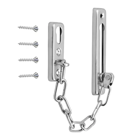 Klaxon Roger Stainless Steel Silver Door Chain