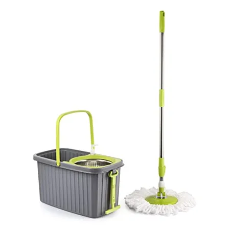 Kleeno by Cello Hi Clean Deluxe Spin Mop with Bucket Green large