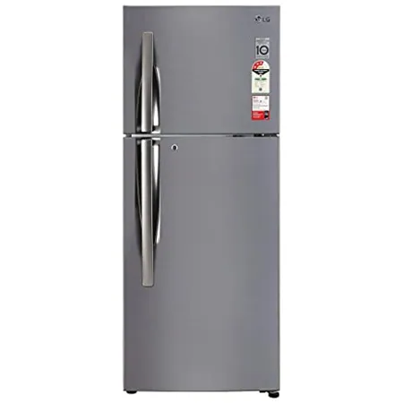 LG 260L 3 Star Smart Inverter Frost Free Double Door Refrigerator GL I292RPZX Shiny Steel Door Cooling 