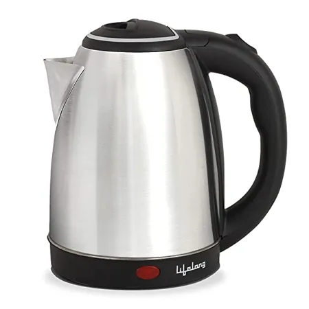 Lifelong LLEK15 Electric Kettle 1 5L with Stainless Steel Body Easy and Fast Boiling of Water for Instant Noodles Soup Tea etc 1 Year Warranty Silver 