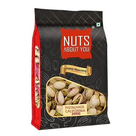 Nuts About You California Pistachios Roasted Salted 200 g Lightly Salted Perfectly Roasted Fresh Crunchy