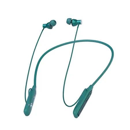 Unix Metal Earphone Neckband 48 Hours Talk TIME Bluetooth Headset Green in Ear 