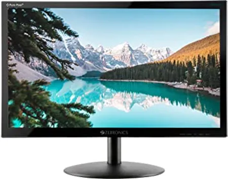 ZEBRONICS Zeb V19Hd 18 5 Inch 46 99 Cm Led Monitor with Supporting Hdmi Vga Input Hd 1366 X 768 Pixels 16 7M Colors Glossy Panel Slim Design Wall Mountable Black