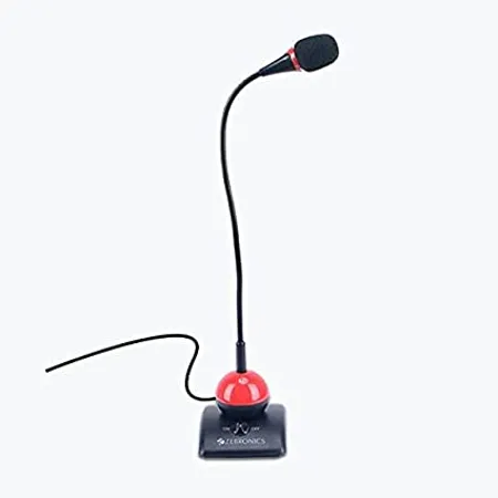 ZEBRONICS ZebSM500 pro360 degree Adjustable mic with a Flexible Neck 3 5 mm Jack Crystal Clear Sound