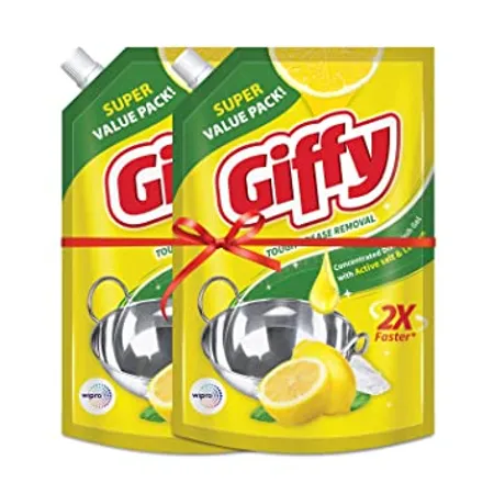 Giffy Lemon and Active Salt 900ml Pack of 2 