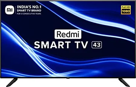 Redmi 108 cm 43 inches Android 11 Series Full HD Smart LED TV L43M6 RA L43M7 RA Black 