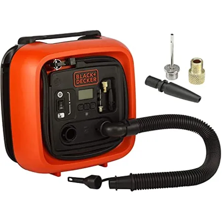 BLACK DECKER ASI400 XJ 12V 160PSI Multipurpose Tyre Inflator with with Digital Guage Autocut off system and 2 operating modes