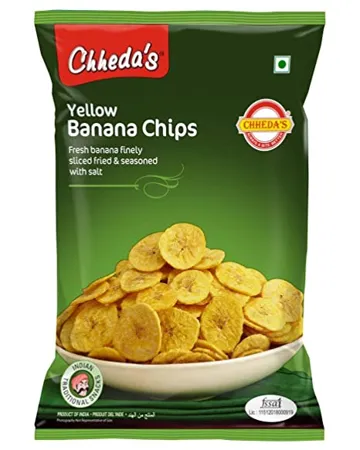 Chheda s Yellow Banana Chips Banana Wafers Crispy Chips Tasty Yummy Snacks 300 Gm Pack of 1