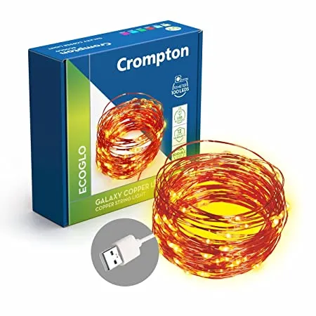 Crompton Galaxy Copper String Light with USB WW
