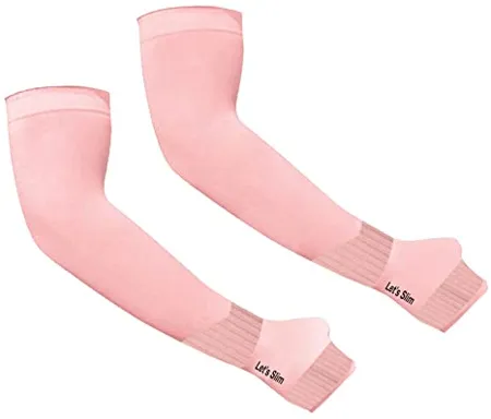 Kandid Pink Uv Sunblock protection with thumb hole Arm sleeves for unisex 7