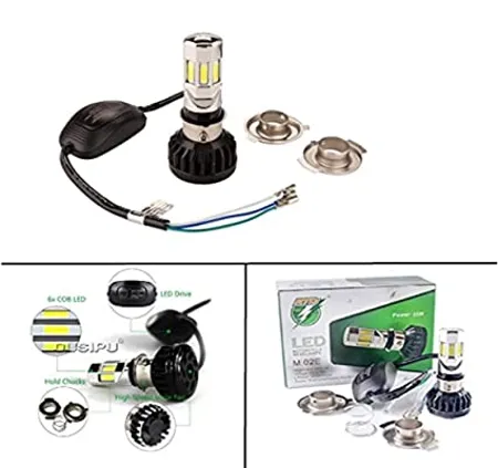 Meenu Arts Universal RTD M6 Super Bright Led Headlight with Fan for KTM Duke 200 12V 35W 
