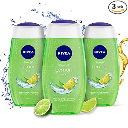 Nivea Lemon and Oil Shower Gel 250ml Pack of 3 