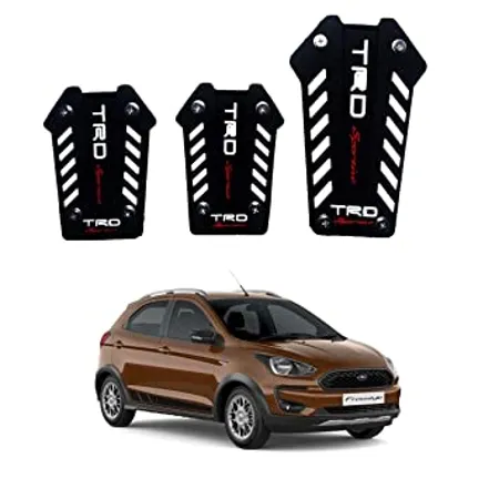 Oshotto 3 Pcs Non Slip Manual SC 050 Car Pedals Kit Pad Covers Set Compatible with Ford Freestyle Black 
