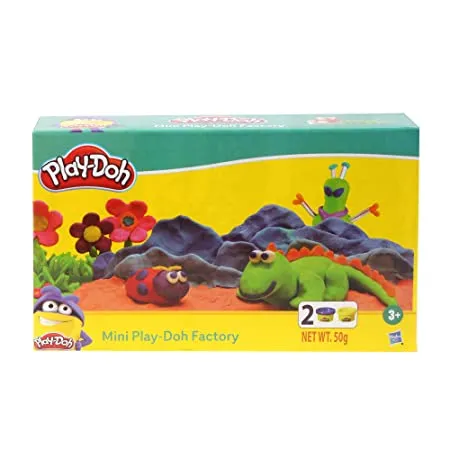 Play Doh Mini Fun Factory Toolset for Kids 3 Years and Up with 2 Non Toxic Colors Multicolor 0 pieces 