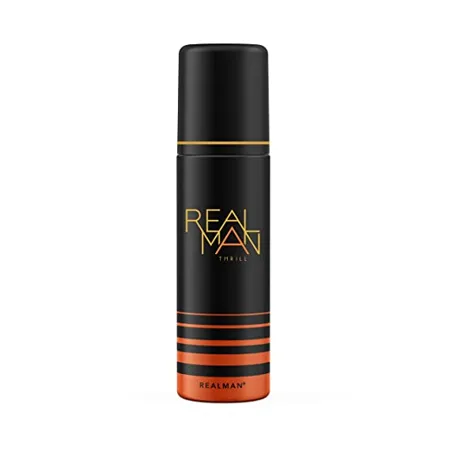 REALMAN Thrill Deodorant Strong Body Spray Long Lasting Fragrance for Men 200ml