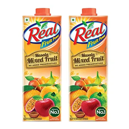 Real Masala Mixed Fruit 1L Pack of 2 