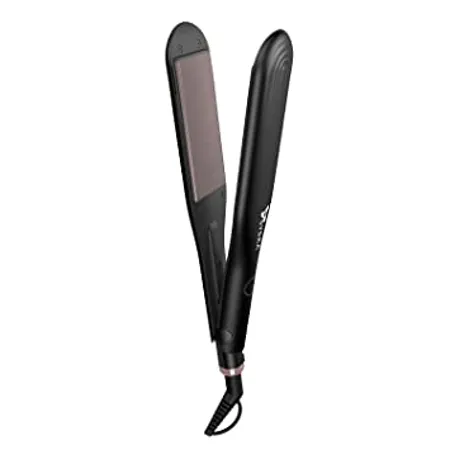 Syska HS100 SalonFinish Hair Straightener for Women with Ceramic Coating Aluminium Plate PTC Technology 360degree Swivel Cord with 1 8m length Black 