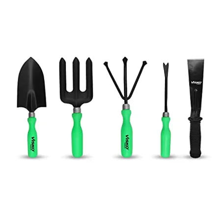 Visko GTK Garden Tool kit Green and Black 5 Pieces 