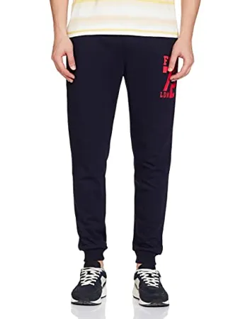 French Connection Men s Regular Fit Cotton Blend Track Pant