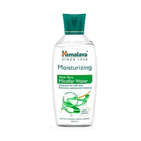 Himalaya Purifying Neem Micellar Water 100ml Cleanser for Soft Skin Remove waterproof makeup Cleanses Oil Dirt Impurities and get Glowing Skin