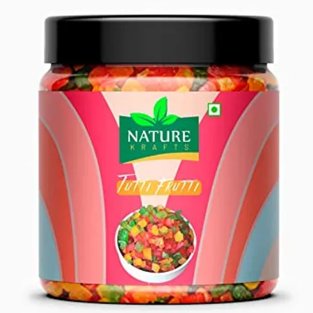 Nature Krafts Mix Tutti Frutti Cherries Fresh Fruits 400Gram Jar Pack 