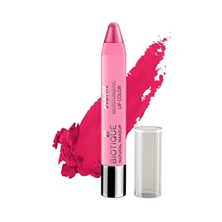 Biotique Natural Makeup Starlit Moisturising Lipstick Rose Nectar Red