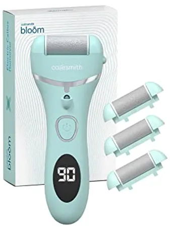Caresmith Bloom Rechargeable Callus Remover for Feet Foot scrubber for dead skin 3 Roller Heads for Dead Skin Removal Pedicure Machine