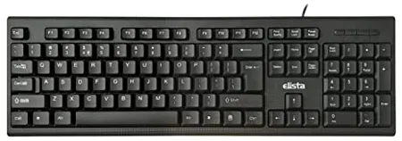 Elista ELS WK 705 Wired USB Keyboard 104 Keys Black