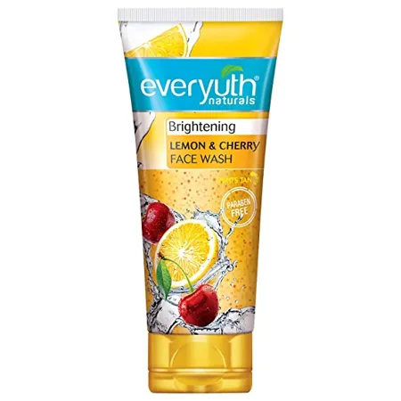 Everyuth Naturals Brightening Lemon Cherry Face Wash 150gm Tube