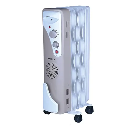 Havells OFR 5 Wave Fins with Fan 1400 watt Beige GHROFBXC140