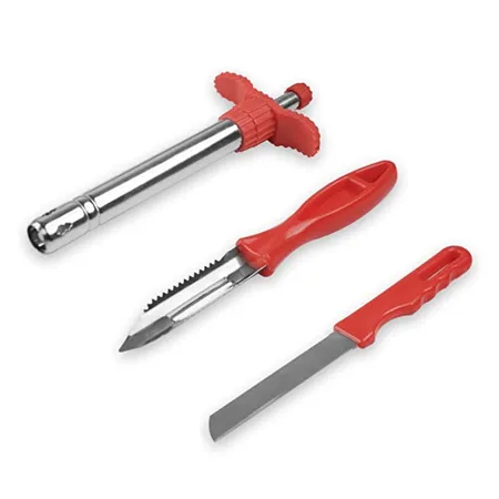 HomeBasics by Home Puff Easy Grip Stainless Steel Regular Gas Lighter for Kitchen Stoves with Free Knife Vegetable Peeler Waterproof Spark Lighter for Gas Stove Gas Igniter Knife Lighter Combo