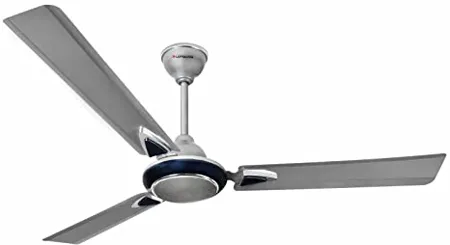 LONGWAY Starlite 1 1200 mm 48 inch High Speed Anti dust Technology Decorative 5 Star Rated Ceiling Fan 400 RPM with 2 Year Warranty Silver Blue Pack of 1 