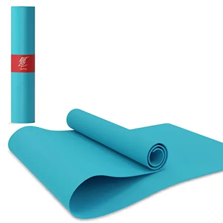 Lifelong LLYM93 Yoga mat for Women Men EVA Material 4mm Sea Blue Anti Slip for Gym Workout